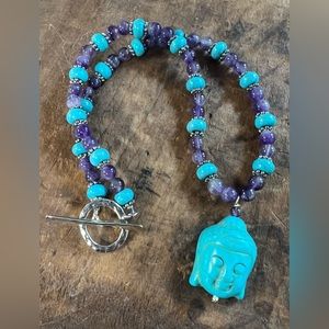 Handmade Buddha Toggle Necklace